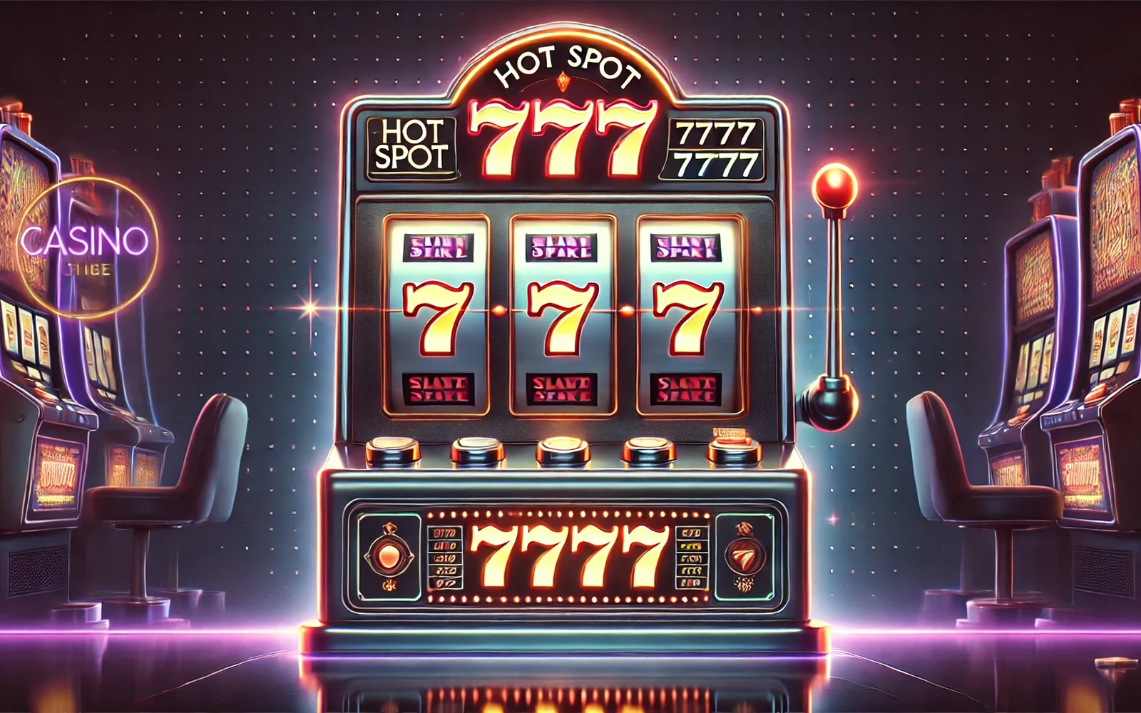 Layar permainan slot mobile dengan reel dan simbol bonus